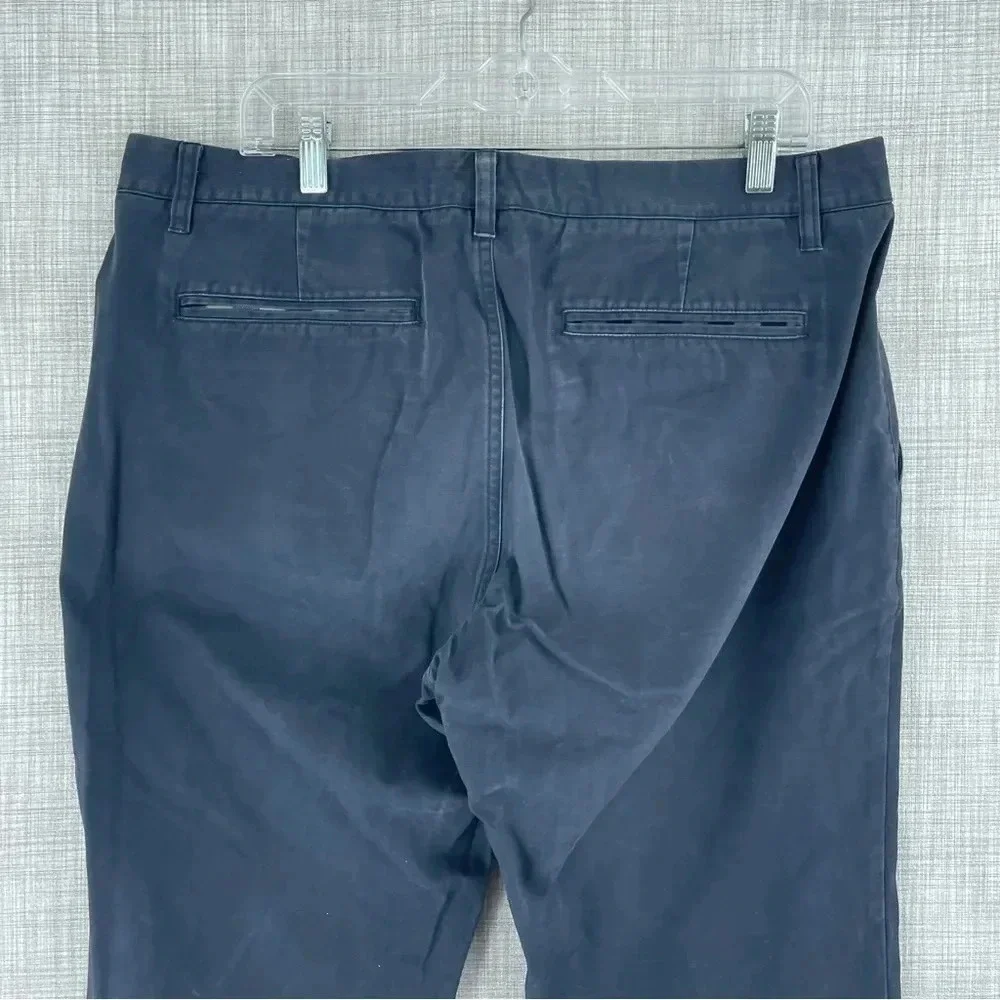 Bonobos Straight Leg pants Mens Size 36x34 navy blue *light fade* 2728